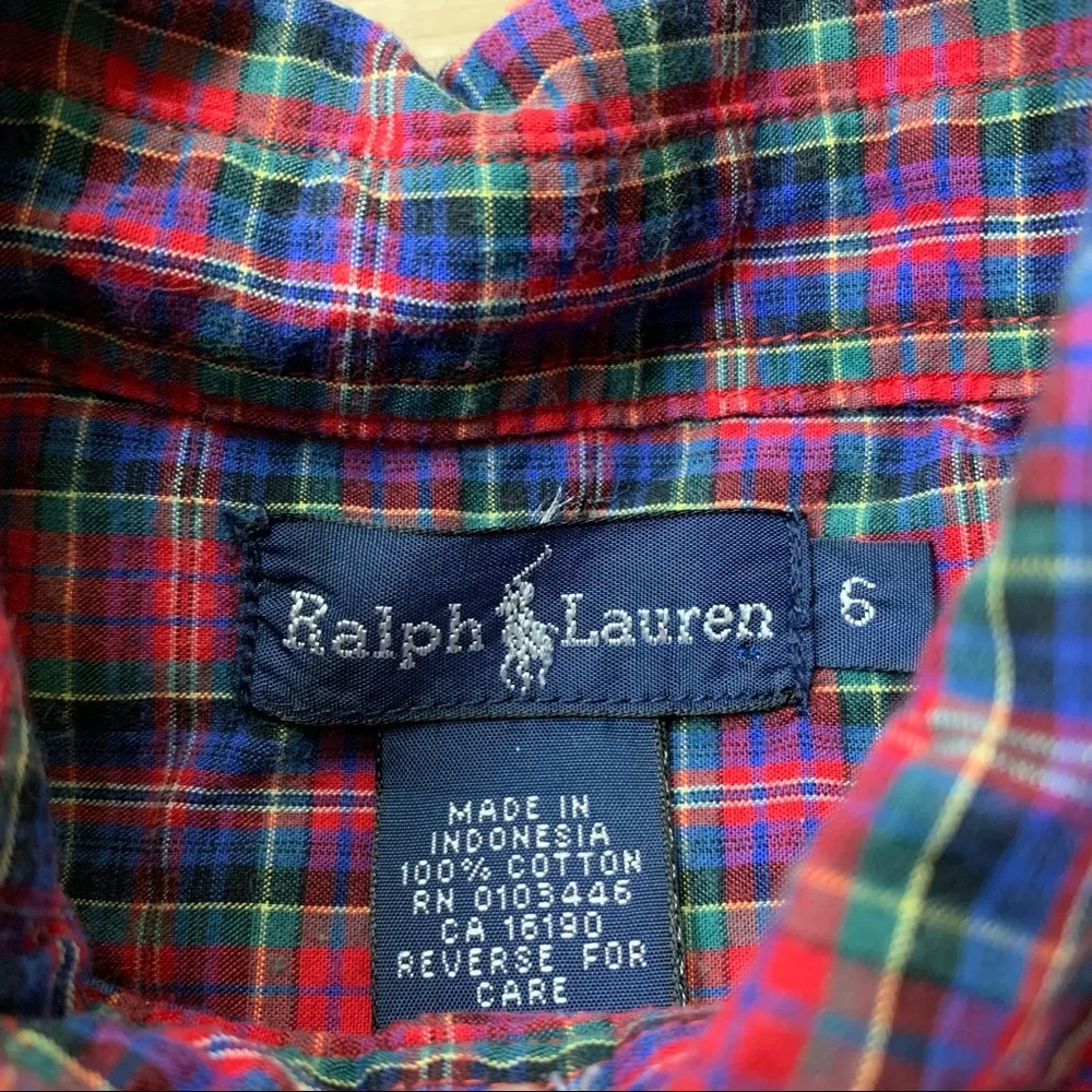 Vintage Ralph Lauren Plaid Shirt 90s